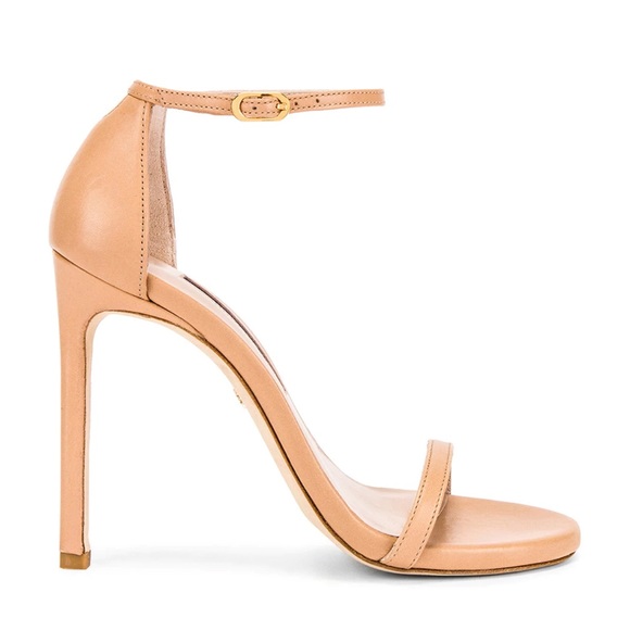 Stuart Weitzman Shoes - Stuart Weitzman Nudist Heel in Adobe Napa Leather, Nudist 110mm, Size 9.5